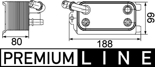 MAHLE CLC 72 000P - Oil Cooler, automatic transmission car-mod.net