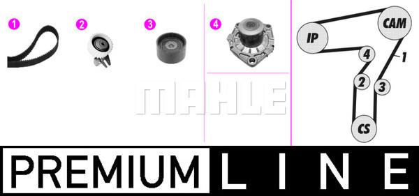 MAHLE CPK 100 000P - Water Pump & Timing Belt Set car-mod.net