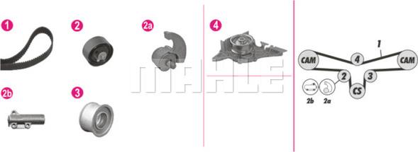 MAHLE CPK 102 000P - Water Pump & Timing Belt Set car-mod.net