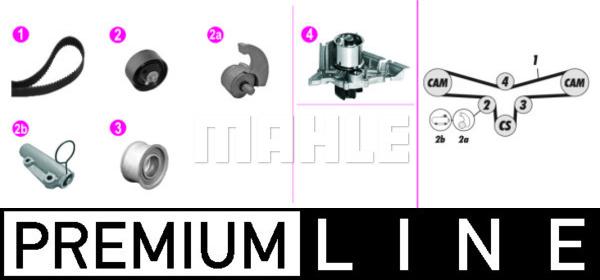 MAHLE CPK 130 000P - Water Pump & Timing Belt Set car-mod.net