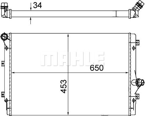 MAHLE CR 1539 002S - Radiator, engine cooling car-mod.net