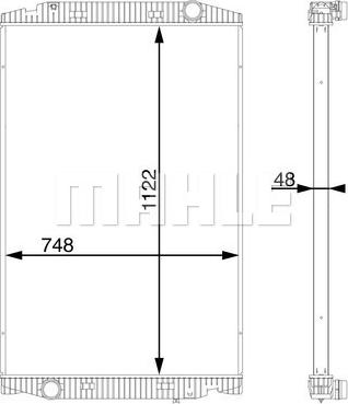 MAHLE CR 112 000S - Radiator, engine cooling car-mod.net