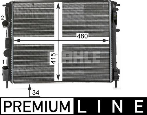 MAHLE CR 35 000P - Radiator, engine cooling car-mod.net
