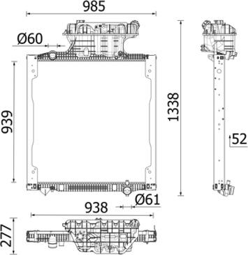 MAHLE CR 2740 000P - Radiator, engine cooling car-mod.net