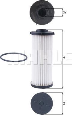 MAHLE HX 190D - Hydraulic Filter, automatic transmission car-mod.net