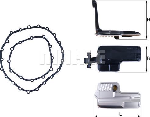 MAHLE HX 192D - Hydraulic Filter, automatic transmission car-mod.net