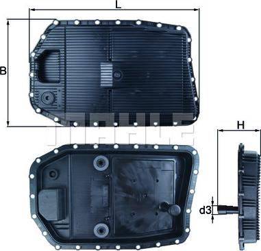 MAHLE HX 154 - Oil sump, automatic transmission car-mod.net