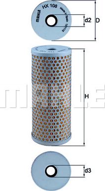 MAHLE HX 108 - Hydraulic Filter, steering system car-mod.net