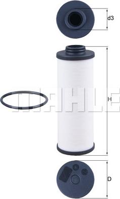 MAHLE HX 186D - Hydraulic Filter, automatic transmission car-mod.net