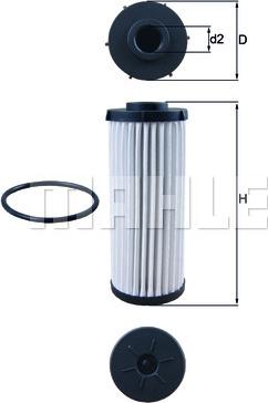 MAHLE HX 139D - Hydraulic Filter, automatic transmission car-mod.net