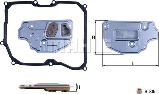 MAHLE HX 256D - Hydraulic Filter, automatic transmission car-mod.net
