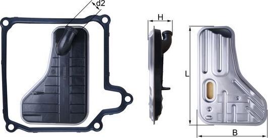 MAHLE HX 264D - Hydraulic Filter, automatic transmission car-mod.net