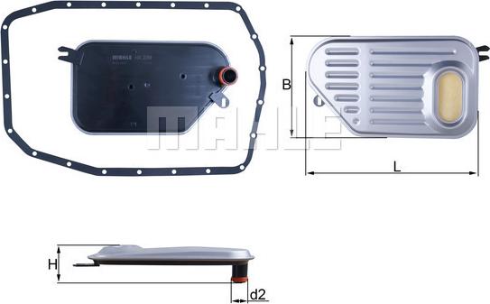 MAHLE HX 239D - Hydraulic Filter, automatic transmission car-mod.net