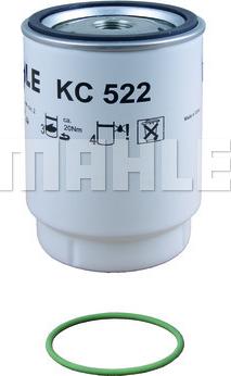 MAHLE KC 522D - Fuel filter car-mod.net