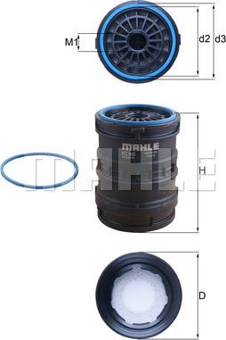MAHLE KC 645D - Fuel filter car-mod.net