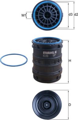 MAHLE KC 633D - Fuel filter car-mod.net