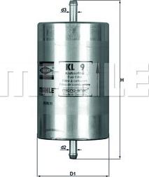 MAHLE KL 9 - Fuel filter car-mod.net