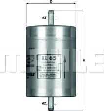 MAHLE KL 65 - Fuel filter car-mod.net