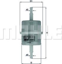 MAHLE KL63 - Fuel filter car-mod.net