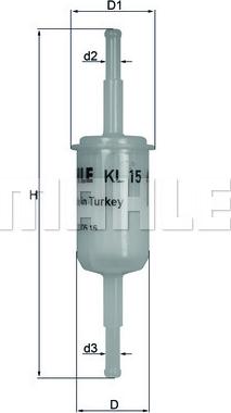 MAHLE KL 15 - Fuel filter car-mod.net