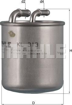 MAHLE KL 313 - Fuel filter car-mod.net