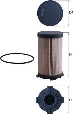 MAHLE KX 484D - Fuel filter car-mod.net