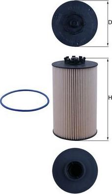 MAHLE KX 658D - Fuel filter car-mod.net