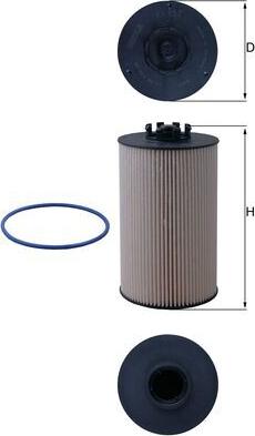 MAHLE KX 657D - Fuel filter car-mod.net