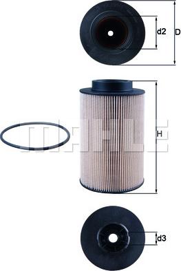 MAHLE KX 191/1D - Fuel filter car-mod.net