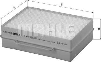 MAHLE LA 432 - Filter, interior air car-mod.net