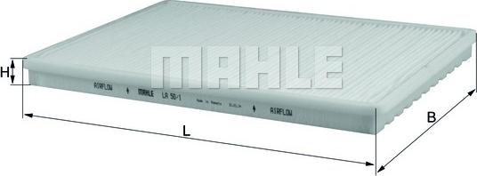 MAHLE LA 50/1 - Filter, interior air car-mod.net