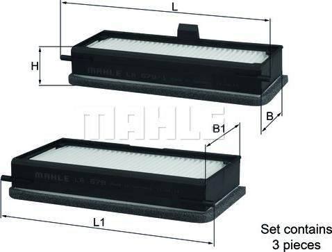 MAHLE LA 679/S - Filter, interior air car-mod.net