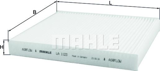 MAHLE LA 1123 - Filter, interior air car-mod.net