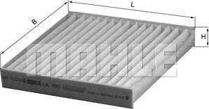MAHLE LA 395 - Filter, interior air car-mod.net