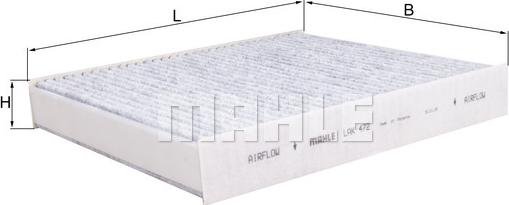 MAHLE LAK 472 - Filter, interior air car-mod.net