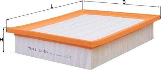 MAHLE LX 405 - Engine Air Filter car-mod.net