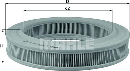 MAHLE LX 431 - Engine Air Filter car-mod.net