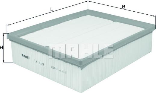 MAHLE LX 819 - Engine Air Filter car-mod.net