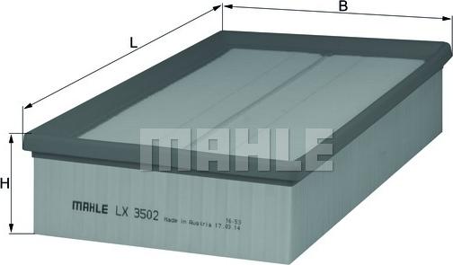 MAHLE LX 3502 - Engine Air Filter car-mod.net