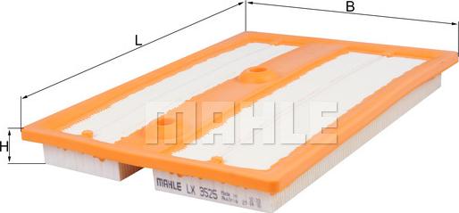 MAHLE LX 3525 - Engine Air Filter car-mod.net