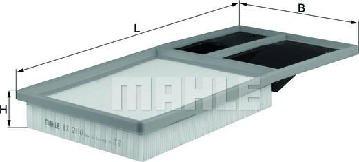 MAHLE LX 2010 - Engine Air Filter car-mod.net