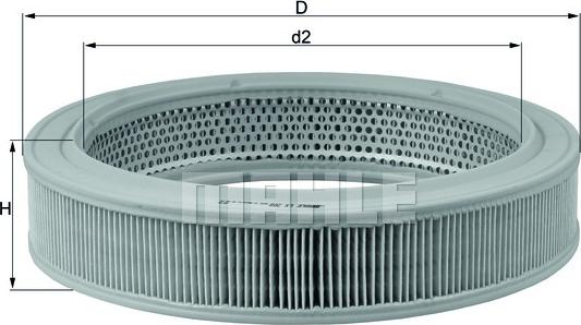 MAHLE LX 208 - Engine Air Filter car-mod.net