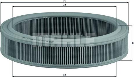 MAHLE LX 202 - Engine Air Filter car-mod.net