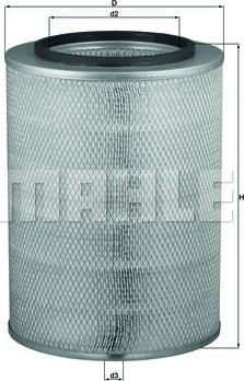 MAHLE LX 763 - Engine Air Filter car-mod.net