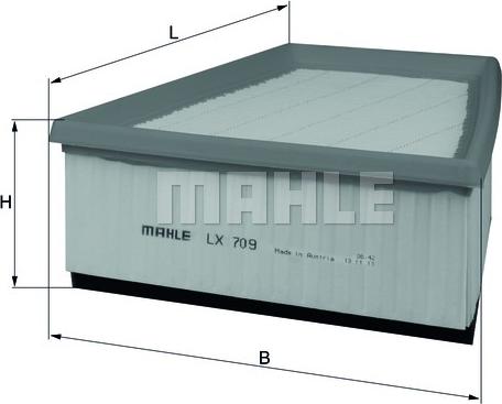 MAHLE LX 709 - Engine Air Filter car-mod.net