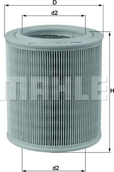 MAHLE LX 706 - Engine Air Filter car-mod.net