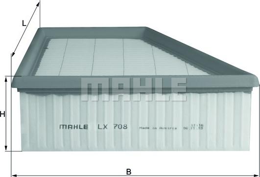 MAHLE LX 708 - Engine Air Filter car-mod.net