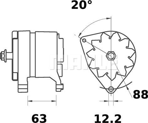 MAHLE MG 446 - Alternator car-mod.net