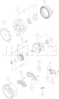 MAHLE MG 516 - Alternator car-mod.net