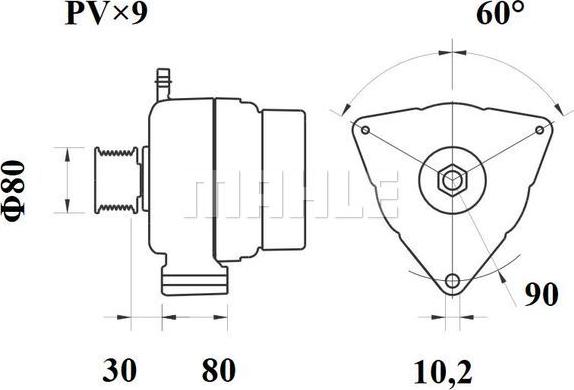 MAHLE MG 792/1 - Alternator car-mod.net